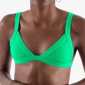 OneOne Swimwear Bikini Top Jungle Green Kameron Jesse Size XL